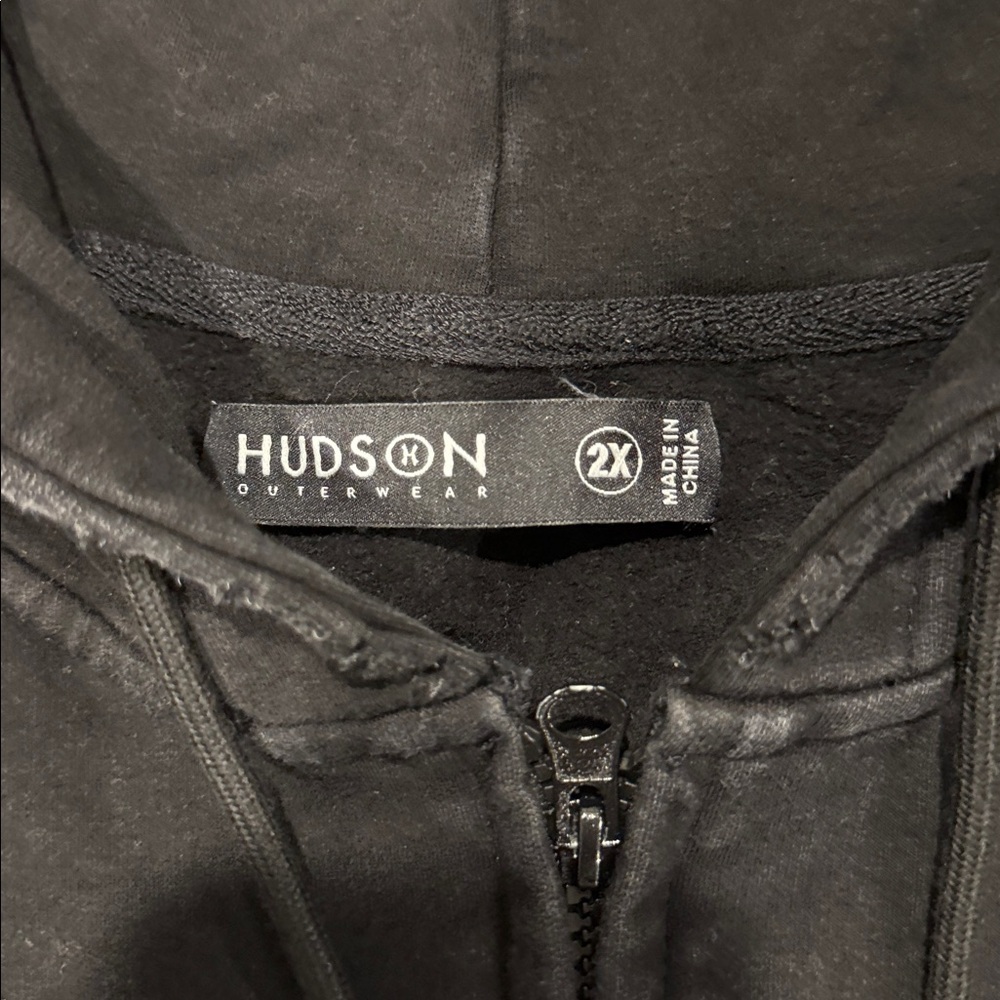 Hudson Outerwear Black acid window Hoodie size 2X - Picture 3 of 4